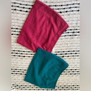 H&M midi skirts in Red and Green